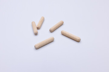 Five Wooden Dowel from above