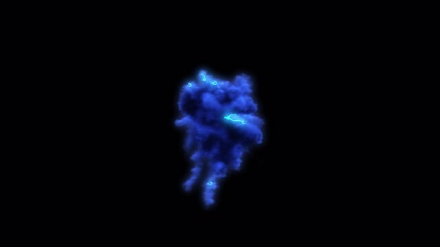 Sci Fi futuristic explosion or a magical explosion with electric arcs