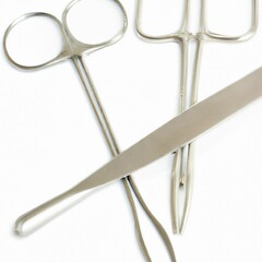 instruments isolated on white