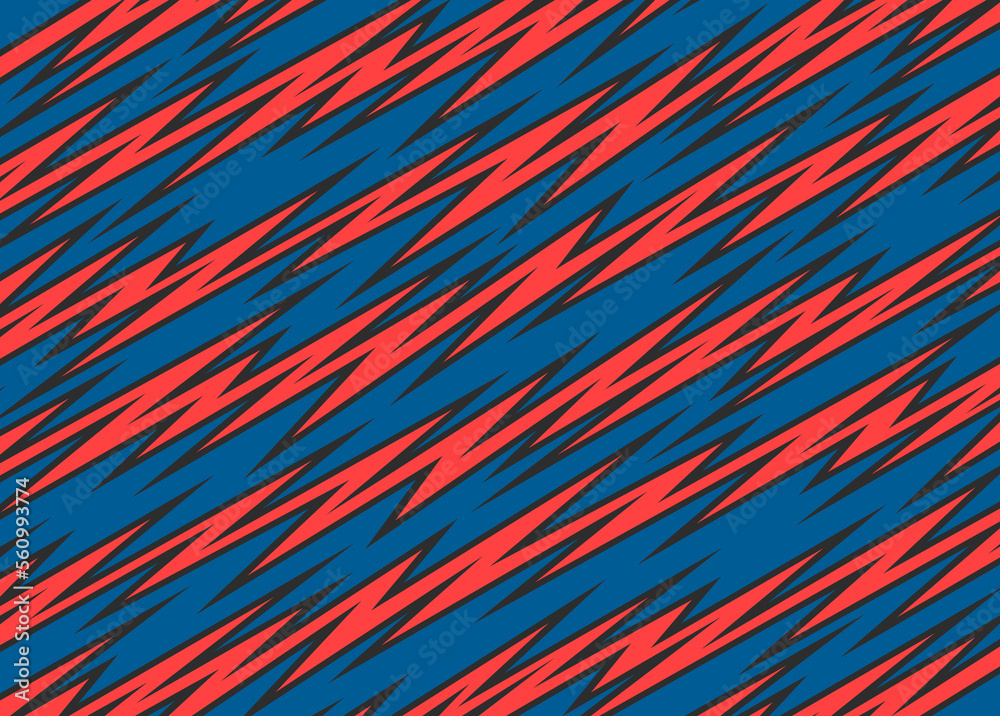 Poster abstract background with gradient diagonal zigzag lines pattern. stroked zigzag lines