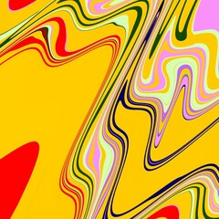 Multicolored waves, fluid lines, rainbow, decorative forms, abstract background