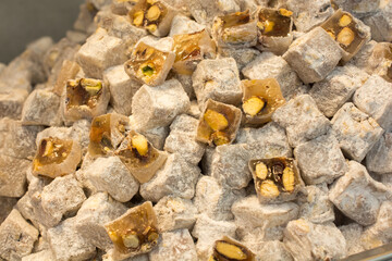 Turkish delight sweets made in Traditional style