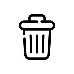 trash line icon