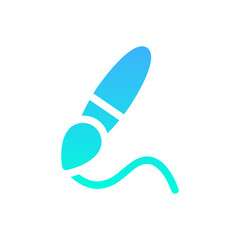 brush flat gradient icon