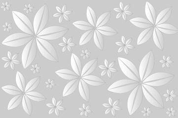 Abstract floral vector background with gradient colors