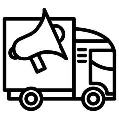 truck marketing icon