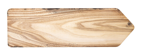 close up of an empty wooden sign