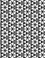 Adult Geometric Pattern Coloring Pages. Coloring book, seamless colouring page for adults.