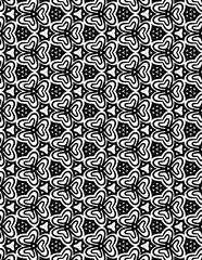 Adult Geometric Pattern Coloring Pages. Coloring book, seamless colouring page for adults.