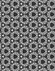 Adult Geometric Pattern Coloring Pages. Coloring book, seamless colouring page for adults.