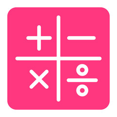 Obraz premium maths gradient icon