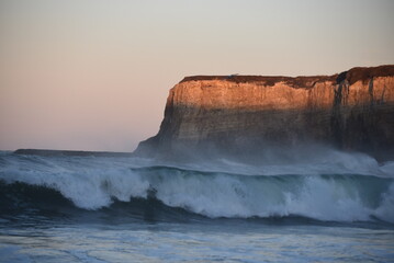 Morning Light on Cliff 