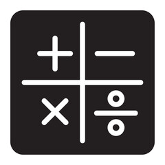 maths glyph icon