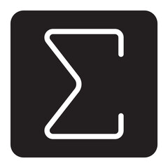 sigma glyph icon