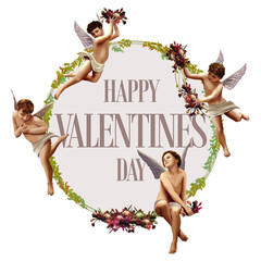 Valentines Day Cherub Angel, cupid, sticker, angels ring, fictional Character, cherub png