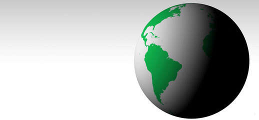 3D illustration earth globe world