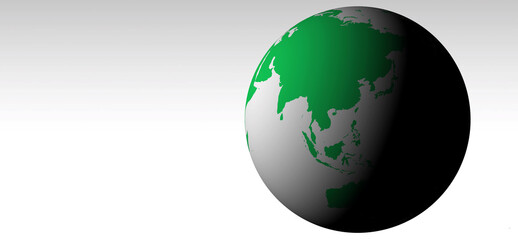 3D illustration earth globe world