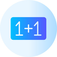 addition gradient icon