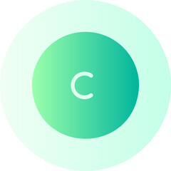 circumference gradient icon