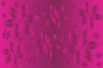 Abstract floral vector background with gradient colors