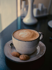 A cup of coffee on the table