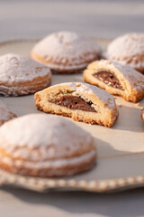 Galletas caseras rellenas con Nutella