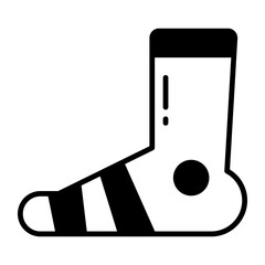 amazing icon design of foot injury, foot bandage healthcare and medical