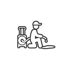 cleaning vector icon illustration sign solid art icon isolated on white background.  filled symbol in a simple flat trendy modern style for your website design, logo, and mobile app