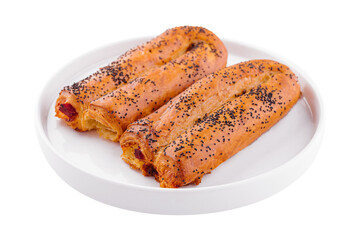 pastry with apple and poppy seeds