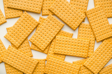Cookies on a white background. Galette cookies.