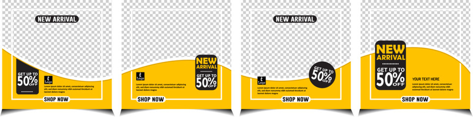 Social media post design, banner design