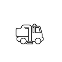 waste truck vector icon illustration sign solid art icon isolated on white background.  filled symbol in a simple flat trendy modern style for your website design, logo, and mobile app
