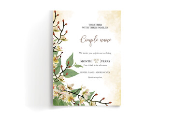 wedding invitation card floral design