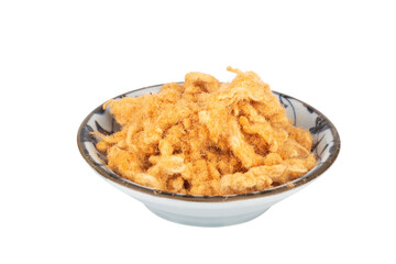 shredded pork thai isolated  on white background