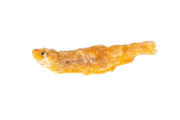Crispy Small Fish isolated on white background