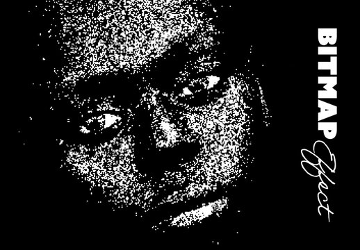 Bitmap Photo Effect Mockup