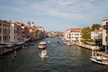 Buildings, canals and amazing architecture of the old city of Venice - Italy