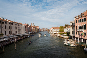 Buildings, canals and amazing architecture of the old city of Venice - Italy