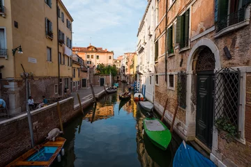 Fotobehang Buildings, canals and amazing architecture of the old city of Venice - Italy © Adi Seres