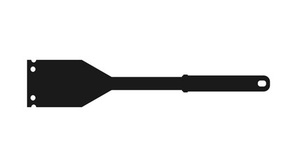 The best BBQ Cleaning Brush silhouette, isolated on white background. Vector illustration in trendy style. Editable graphic resources for many purposes. 