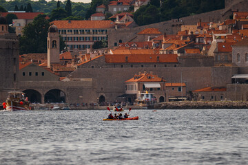 The amazing sea side citadel of dubrovnik, Croatia during summer time