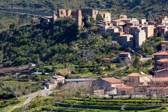Collesano, PA. Panorama del borgo
