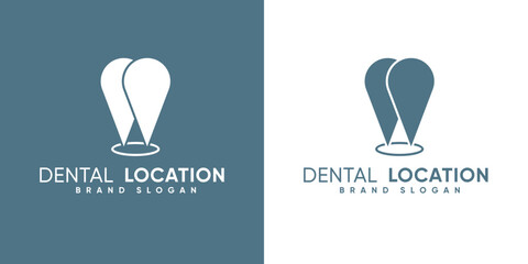 Dental clinic location with modern style premium vector