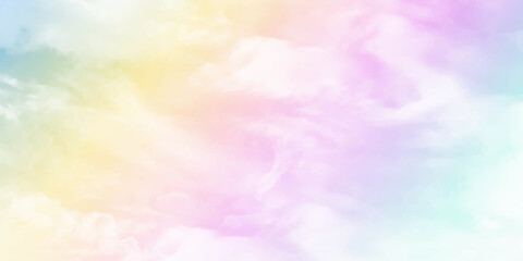fantasy cloudy sky with pastel gradient color and grunge texture, nature abstract background