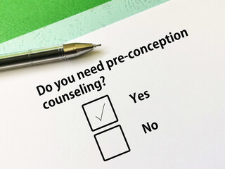 Questionnaire about counseling and therapy