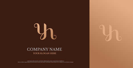 Initial YR Logo Design Vector 