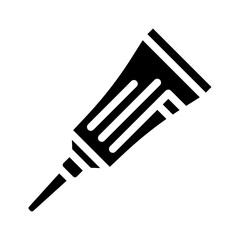 antibiotic ointment glyph icon vector. antibiotic ointment sign. isolated symbol illustration