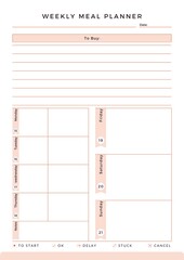 Weekly Meal Planner | Grocery List & Kitchen Inventory | Meal Planning