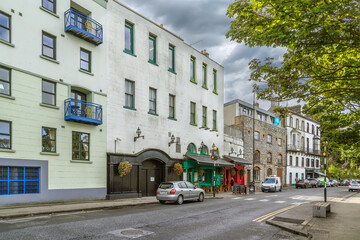 Fototapeta na wymiar Street in Howth, Dublin, Ireland