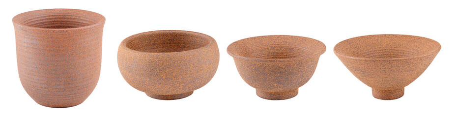 Set of stone bowls for the Chinese tea ceremony